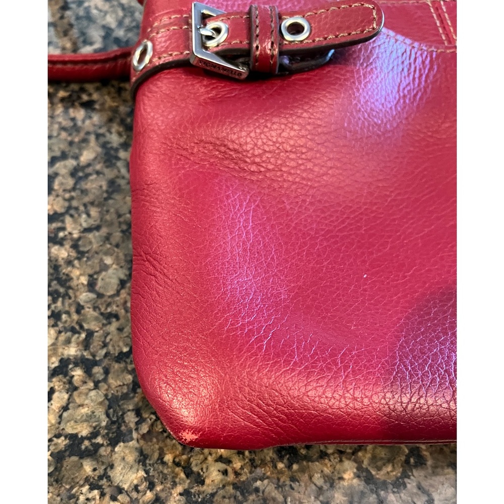 Tignanello Red Leather Crossbody Bag - Picture 8 of 8